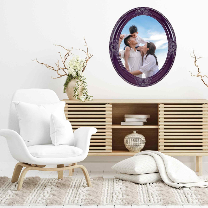 11x14 Mahogany Antique Oval Vintage Picture Frame