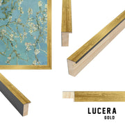 Metallic 1" Wide Deep Picture Frame for Canvas &amp; Shadow Box - Gold &amp; Silver | 100+ Sizes | Custom Made