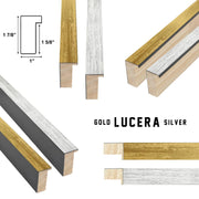 Metallic 1" Wide Deep Picture Frame for Canvas &amp; Shadow Box - Gold &amp; Silver | 100+ Sizes | Custom Made