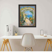 20x30 Frame Modern Black Scoop With Gold Bead Picture Frame