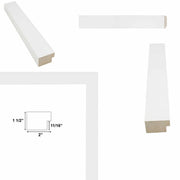10x12 Frame Modern Gallery Gloss White Picture Frame-