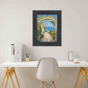 30x36 Frame Modern Retro Glossy Black Glitter Picture Frame