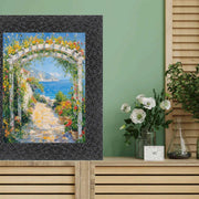 12x24 Frame Modern Retro Glossy Black Glitter Picture Frame