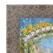 12x16 Frame Modern Wide Glitter Silver Gunmetal Picture Frame