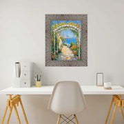 17x25 Frame Modern Wide Glitter Silver Gunmetal Picture Frame