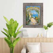 Modern Wide Glitter Silver Gunmetal Picture Frame Home Office