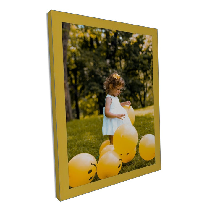 Modern Yellow Picture Frame Flat Custom Framing - Popular Sizes