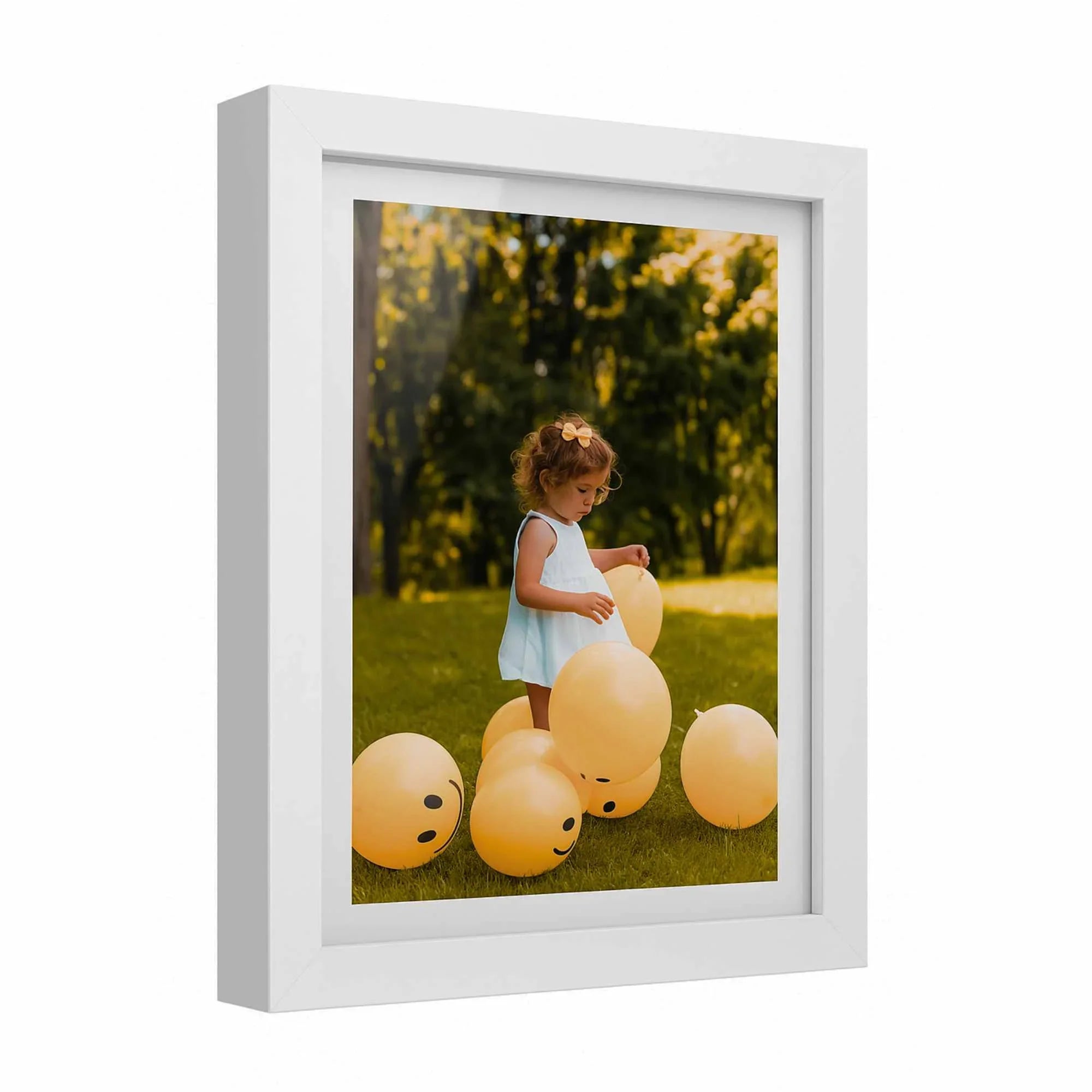 44x44 White Picture Frame | Solid Wood Frame