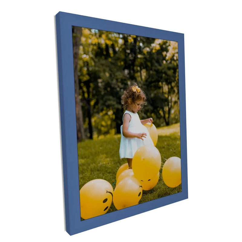Sky Blue Picture Frame Modern Flat Popular Framing Sizes