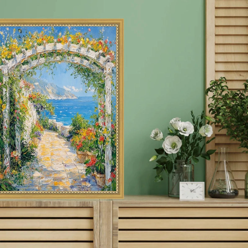 10x15 Frame Narrow Bead Antique Gold Picture Frame