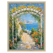 30x36 Frame Narrow Beaded Silver Scoop Picture Frame