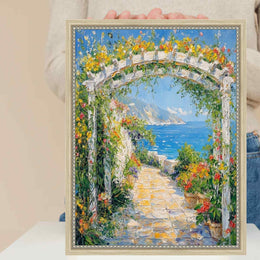 24x36 Frame Narrow Beaded Silver Scoop Picture Frame