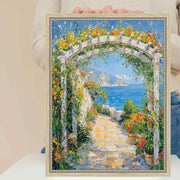 18x18 Frame Narrow Beaded Silver Scoop Picture Frame