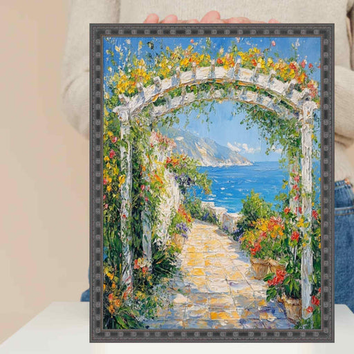 12x20 Frame Narrow Black Stars Picture Frame