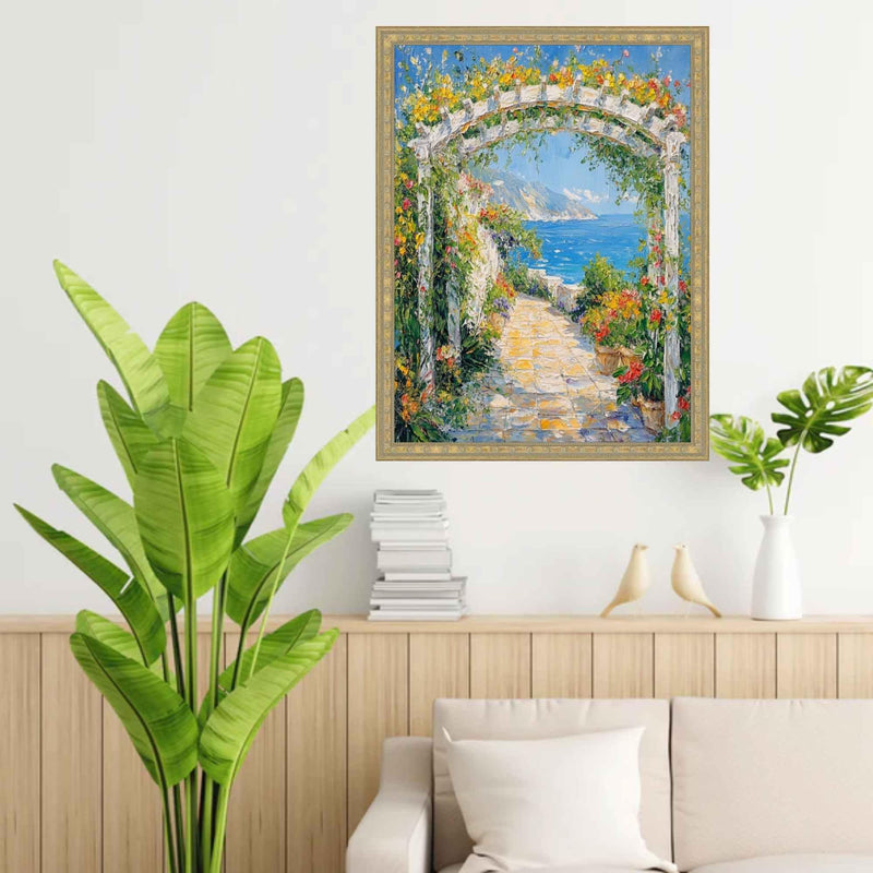 Narrow Gold Stars Picture Frame Office Décor