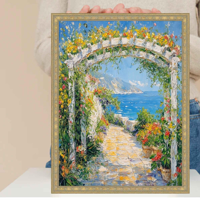 10x14 Frame Narrow Gold Stars Picture Frame