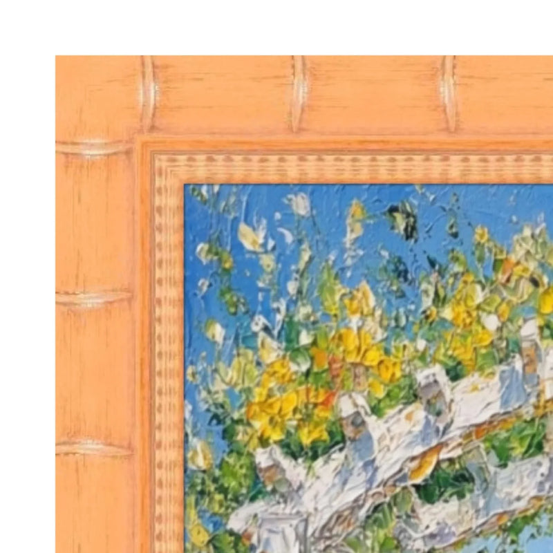 14x14 Frame Natural Wood Bamboo Picture Frame