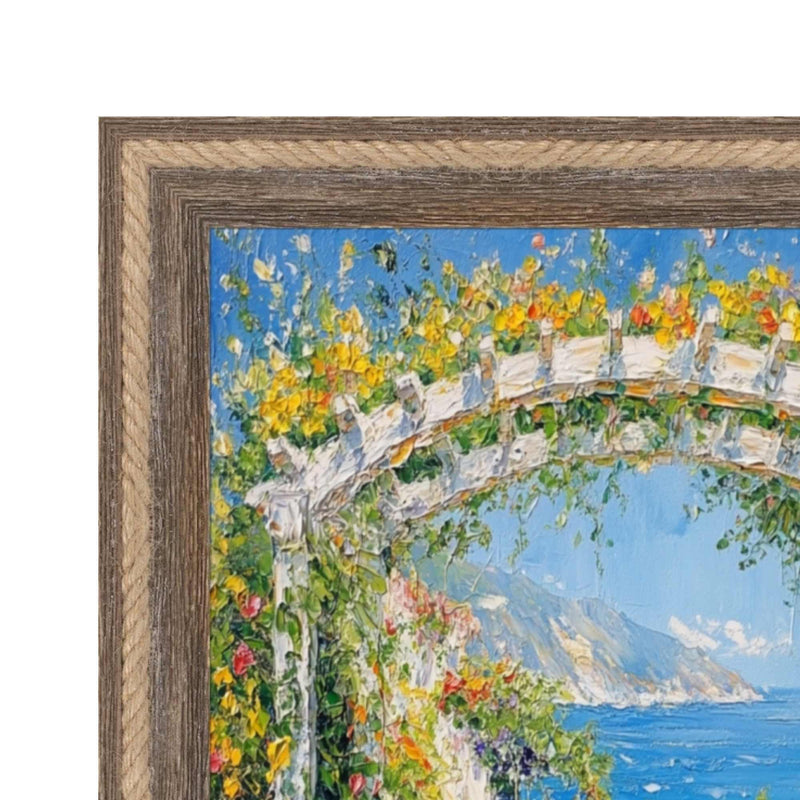 12x24 Frame Nautical Rope Dock Boat Rustic Brown Picture Frame