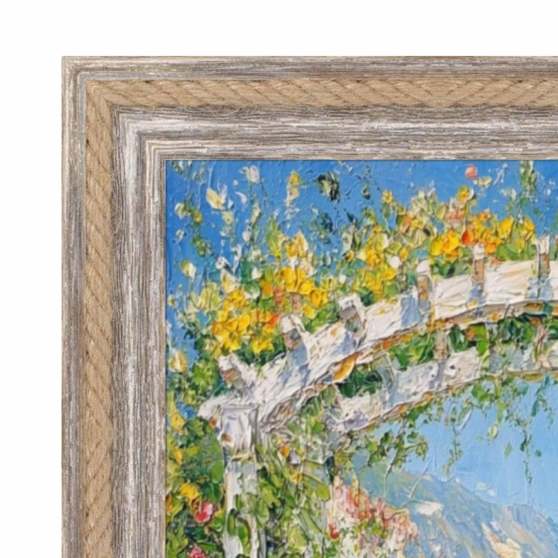 20x20 Frame Nautical Rope Dock Boat Rustic White Wash Picture Frame