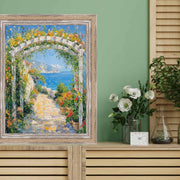 40x60 Frame Nautical Rope Dock Boat Rustic White Wash Picture Frame