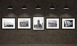 New York City Art Framed Black and White Photos Set of 5 Picture Frame Store New Jersey