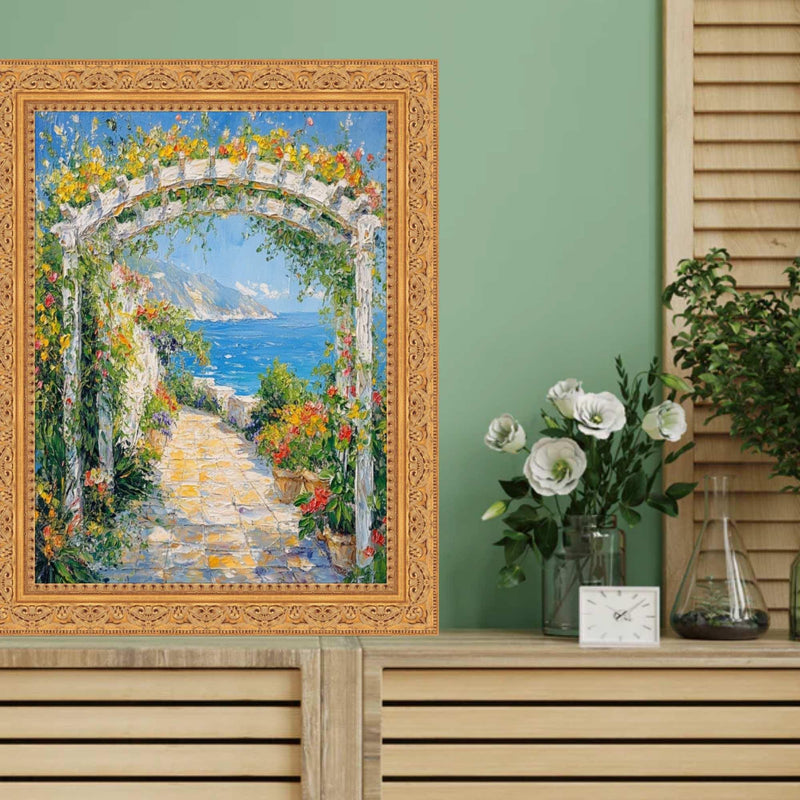 17x25 Frame Ornate Gold Baroque With Bead Picture Frame