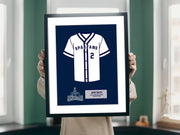 High School Softball Senior Night Girls Gift Picture frame Jersey 20x24 inch  ModernMemoryDesign.com 