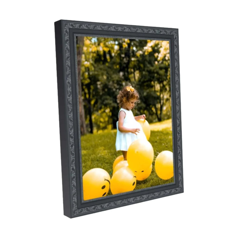 Antique 39x48 Black Picture Frame Traditonal Vintage framing