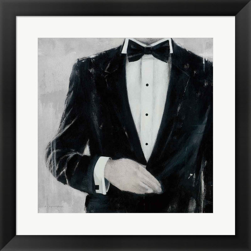 Black Tie Optional by Andrea Stajan-ferkul, Framed Art
