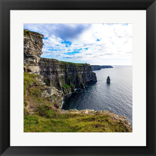Cliffs of Moher Square by Stede Bonnett, Framed Art