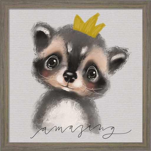 Amazing Raccoon by Valerie Wieners, Framed Art