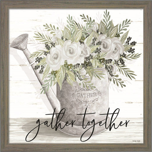 Gather Together Watering Can by Cindy Jacobs, Framed Art