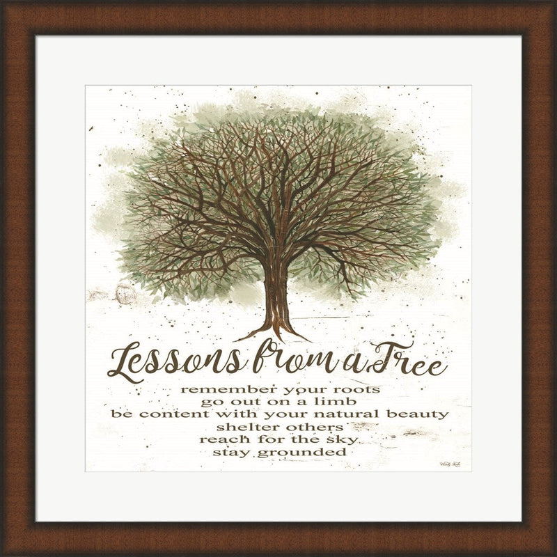 Lessons From a Tree by Cindy Jacobs, Framed Art