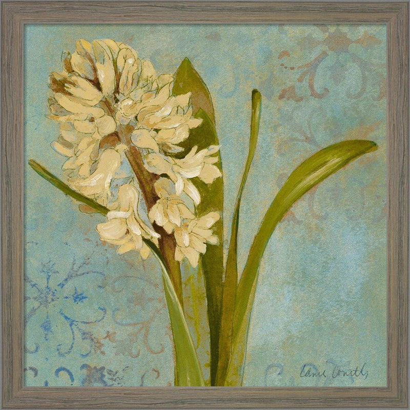 Hyacinth on Teal I by Lanie Loreth, Framed Art