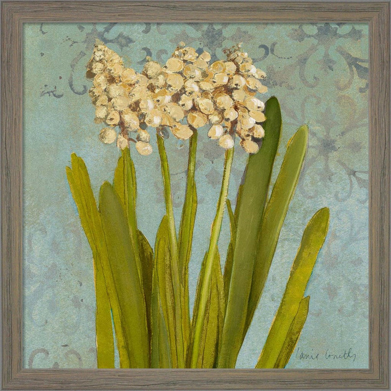 Hyacinth on Teal II by Lanie Loreth, Framed Art