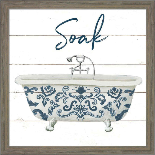Cottage Bath II by Wild Apple Portfolio, Framed Art