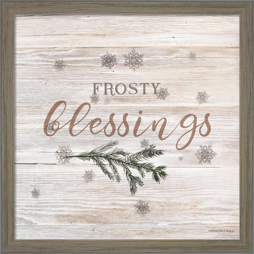Frosty Blessings II by Bluebird Barn, Framed Art