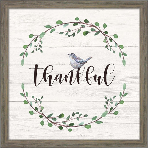 Thankful Sign by Elizabeth Tyndall, Framed Art