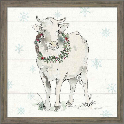 Modern Farmhouse X Christmas Sq by Anne Tavoletti, Framed Art