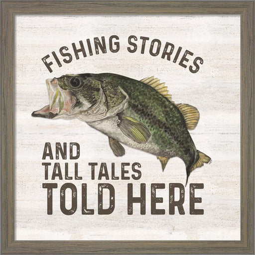Less Talk More Fishing I-Tall Tales by Tara Reed, Framed Art