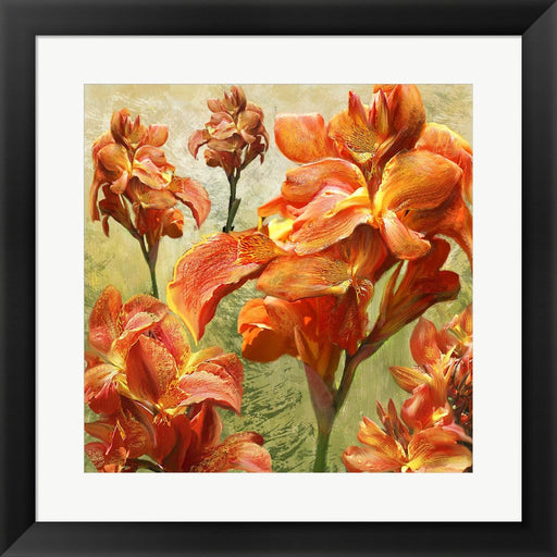 Orange Orchid Bloom by Anthony Christou, Framed Art