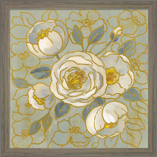 Sage Floral II by Silvia Vassileva, Framed Art