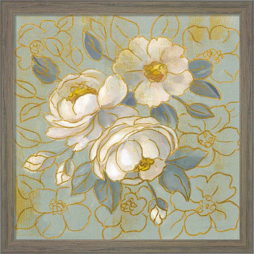 Sage Floral I by Silvia Vassileva, Framed Art