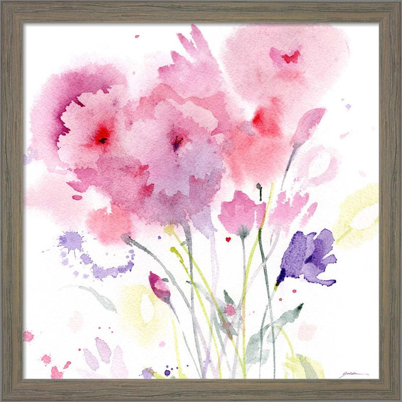 Blush Garden by Sheila Golden, Framed Art
