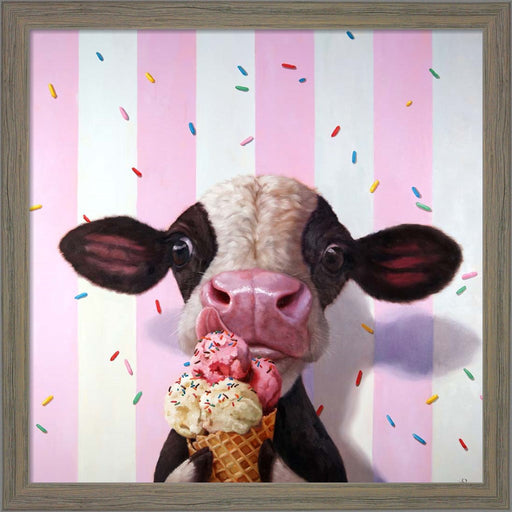 Mooo-Licious by Lucia Heffernan, Framed Art