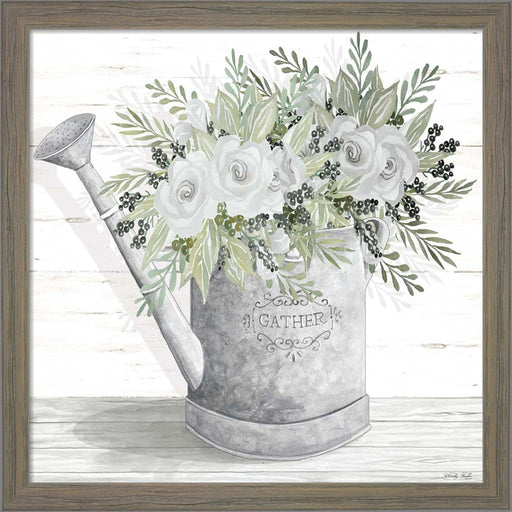 Gather Watering Can by Cindy Jacobs, Framed Art