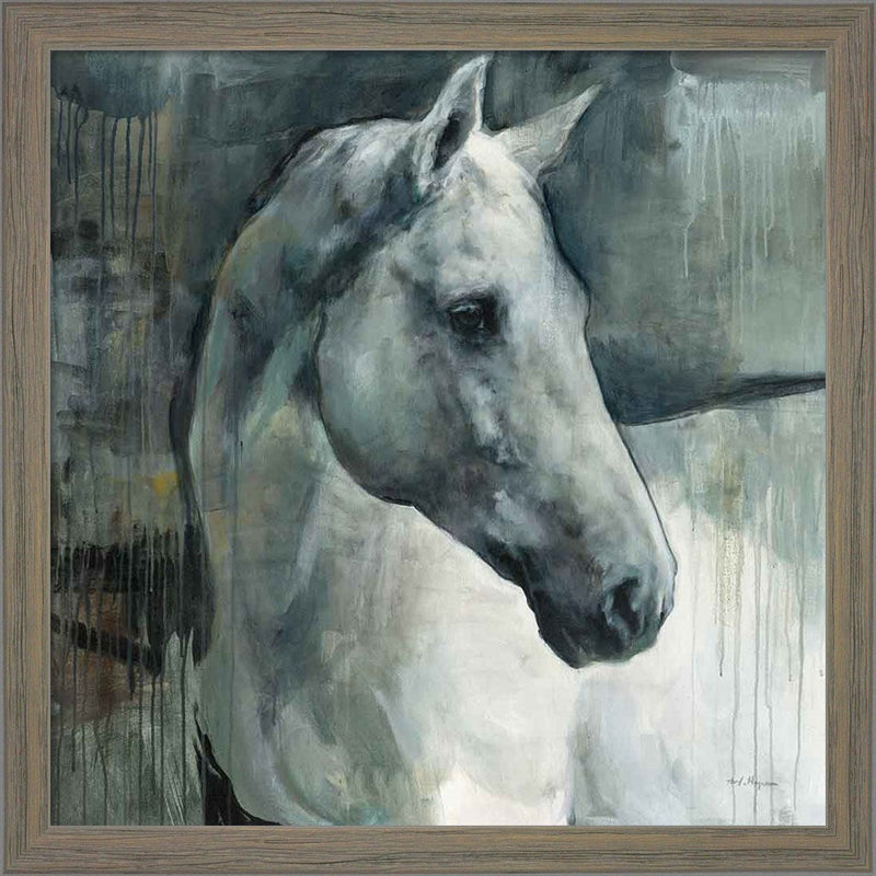 Grey Oldenburg by Marilyn Hageman, Framed Art