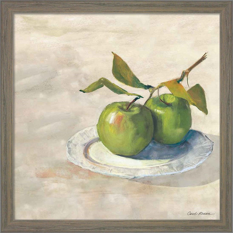 Green Apple I Neutral by Carol Rowan, Framed Art