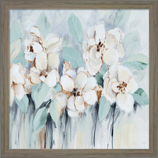 Modern Blue Fleurs Square by Lanie Loreth, Framed Art