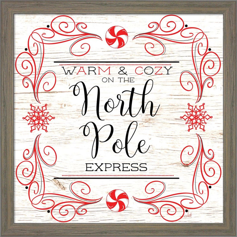 North Peppermint Pole I by Andi Metz, Framed Art